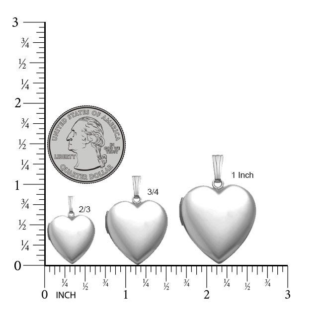 Sterling Silver "Sweetheart" Heart Photo Locket