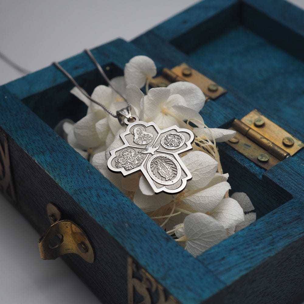 4 Way Cross Religious Medal -"EXCLUSIVE"