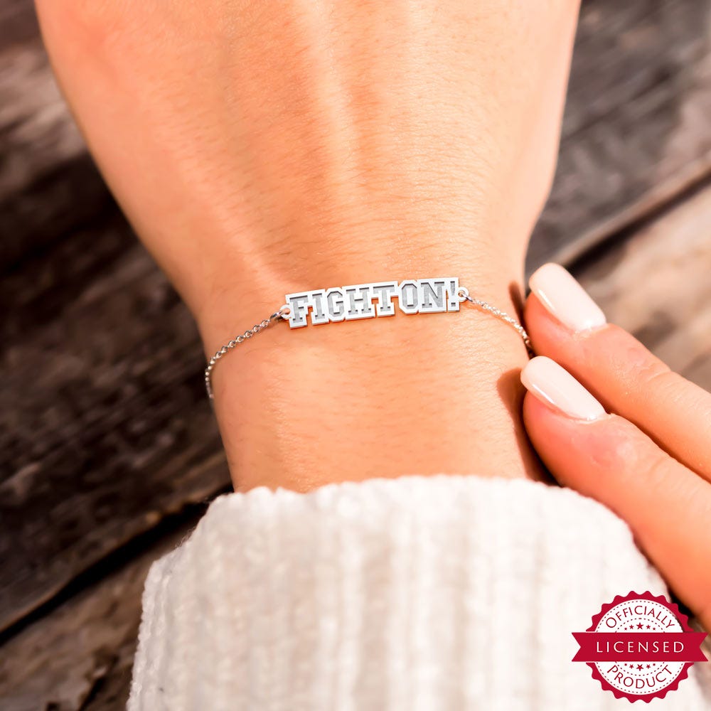 USC Block Fight On Bracelet