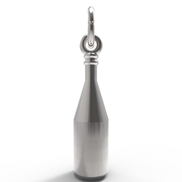 France Burgundy Wine Bottle Charm 8259
