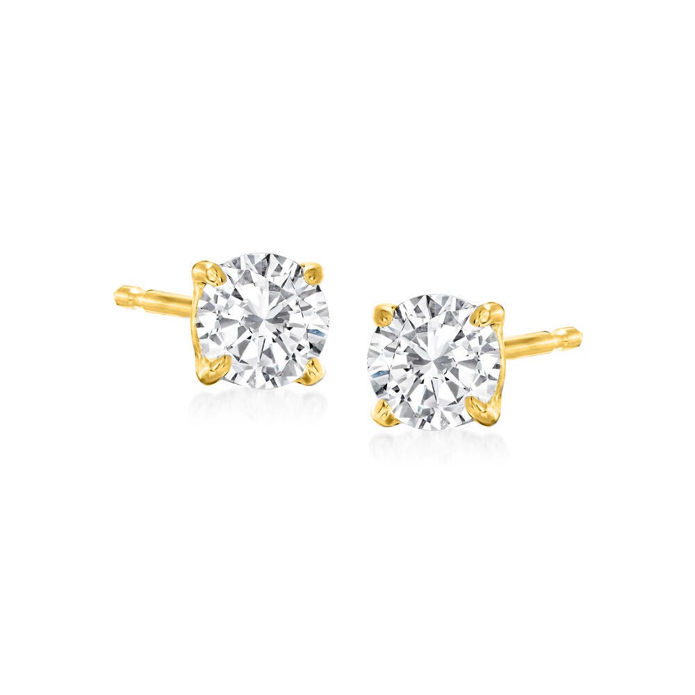 Pair of 5mm Cubic Zirconia Stud Earrings