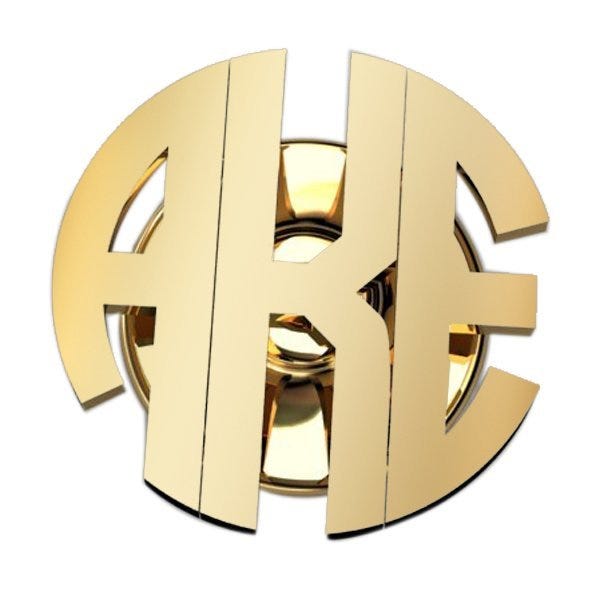 Monogram Cut-out Block Tie Tack