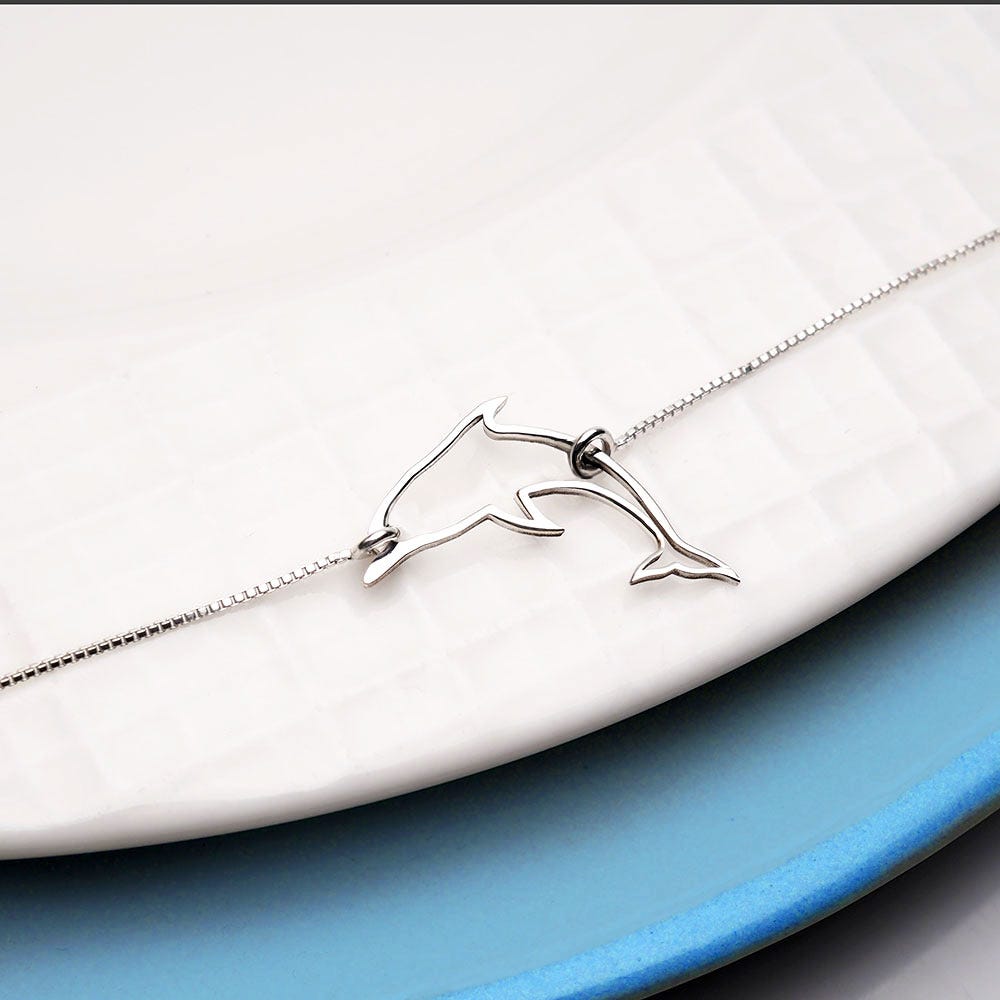 Dainty Dolphin Anklet