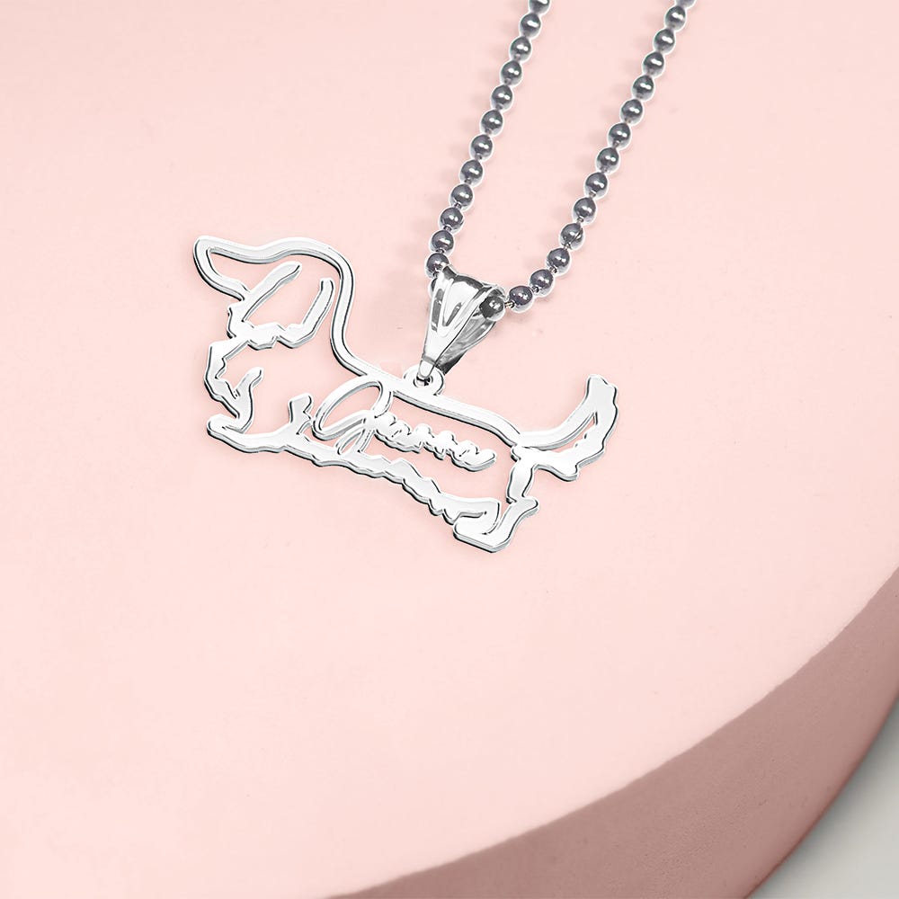 Personalized Dog Breed Silhouette With Name