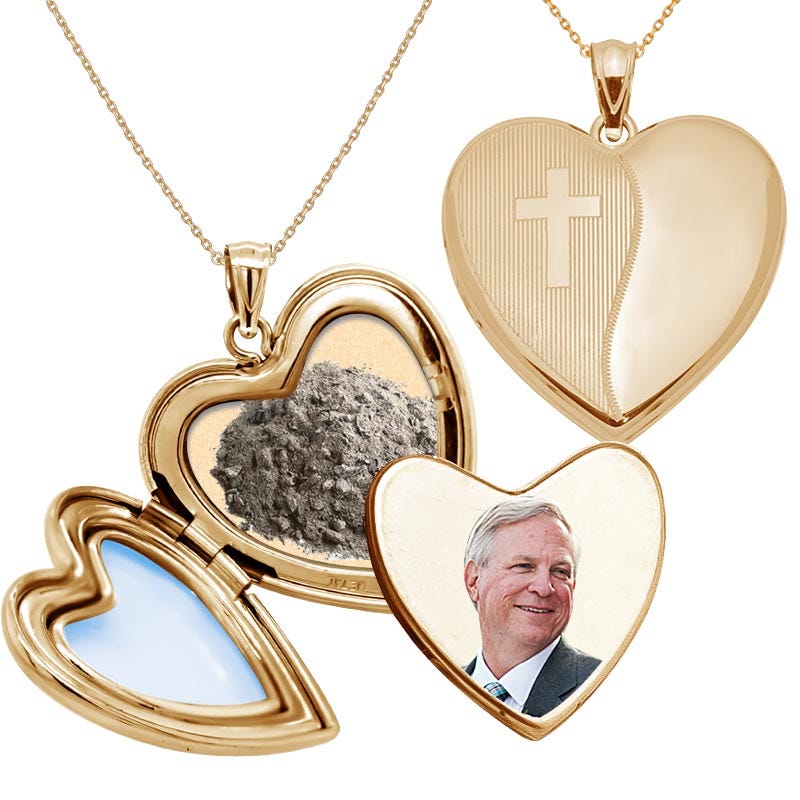 Holy Cross Cremation & Hair Photo Locket