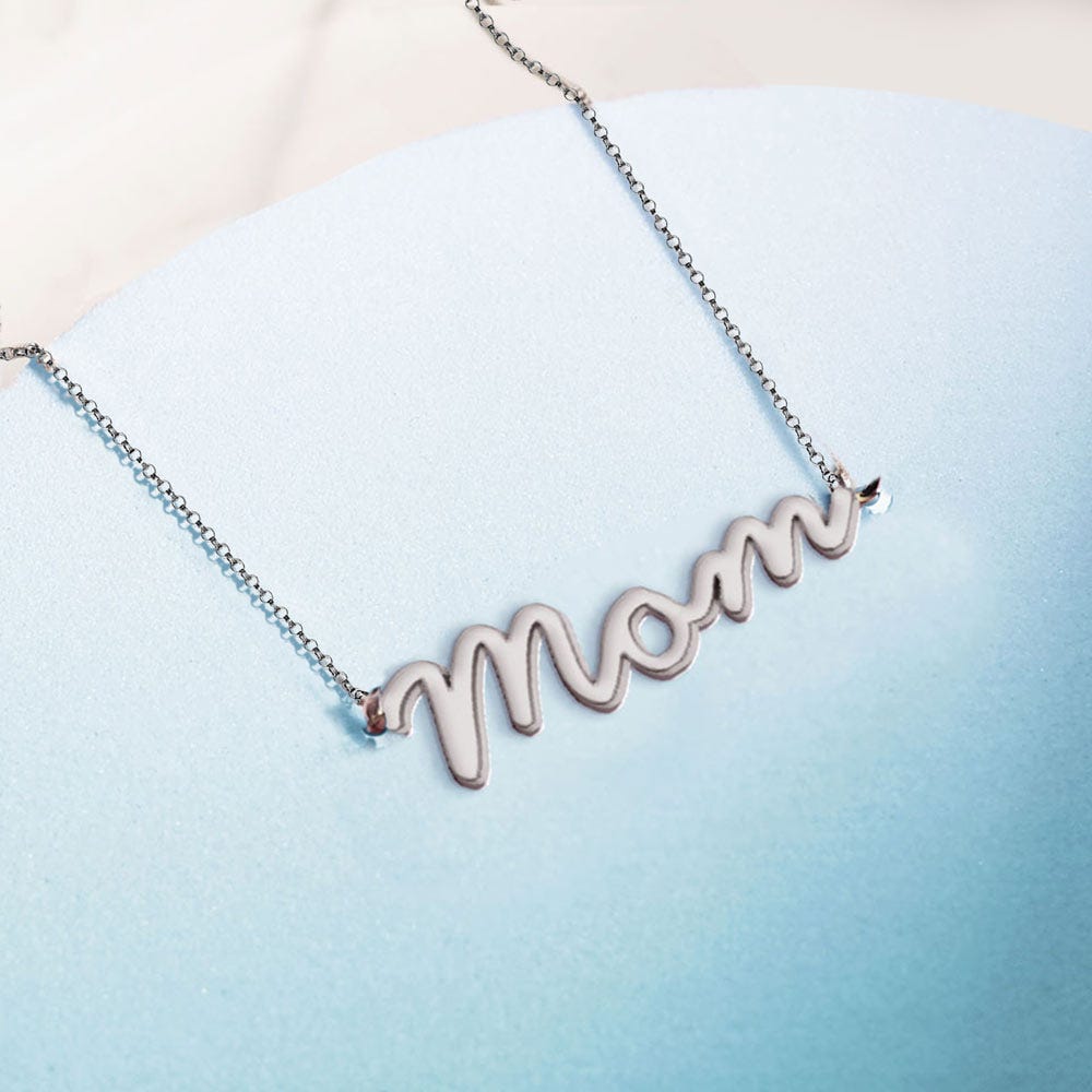 Custom Mother Polished Necklace with Chain