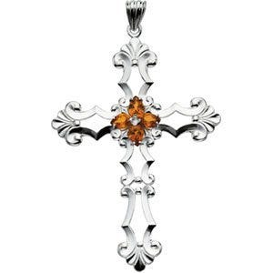 BIRTHSTONE CROSS