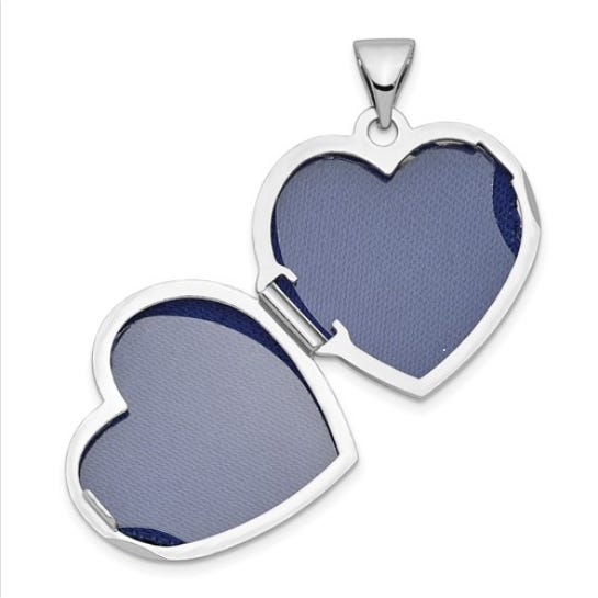 Sterling Silver Floral Embossed Photo Locket