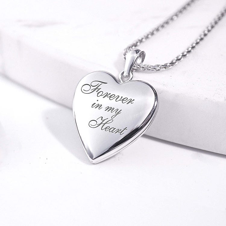 Sterling Silver "Forever In My Heart" Photo Locket