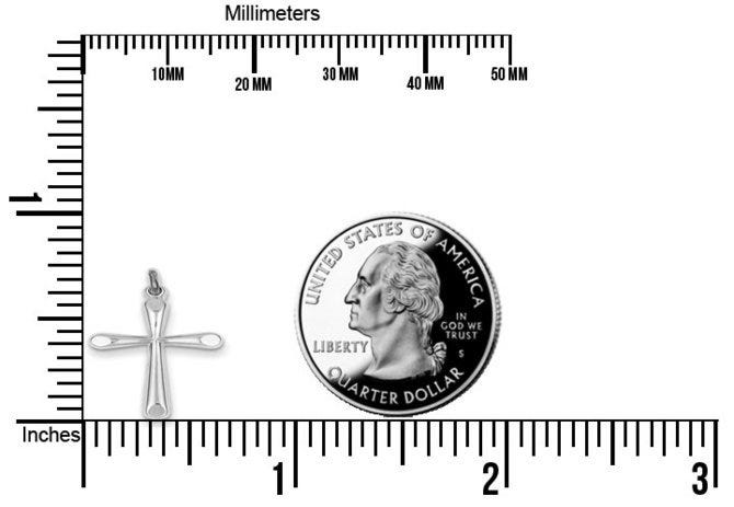 Sterling Silver Cross Charm