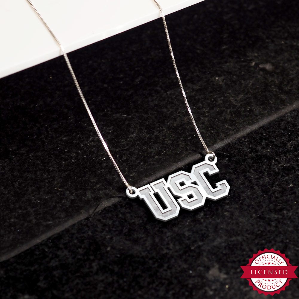 USC Block Necklace