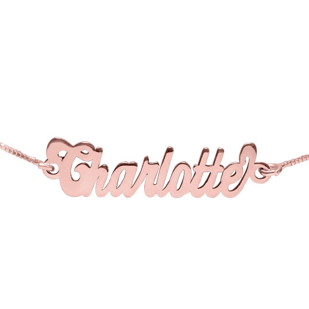Exclusive Personalized Name Anklet / Ankle Bracelet- Adjustable Size