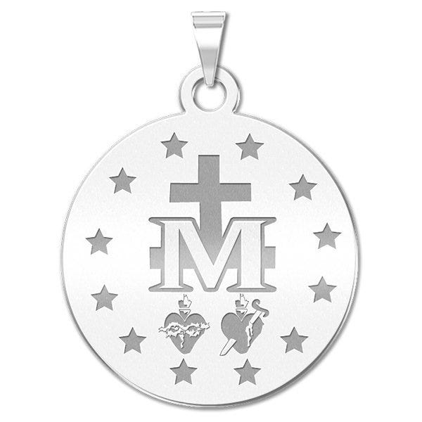 Miraculous Medal Round Color "EXCLUSIVE"