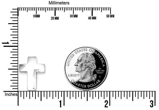 Sterling Silver Cross Charm