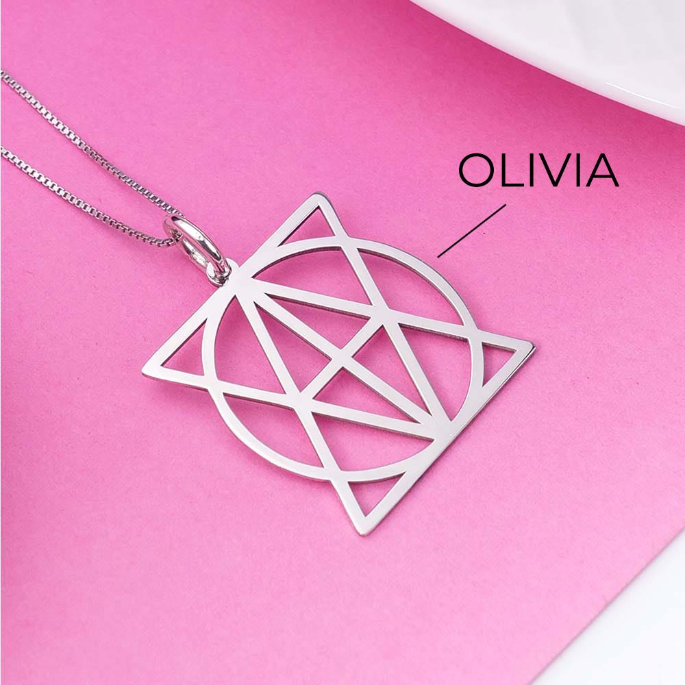 Geometrical Name Necklace