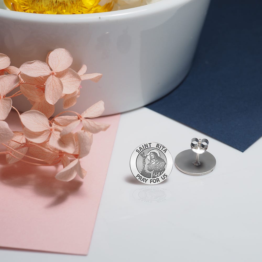 Pair of Saint Rita Earrings