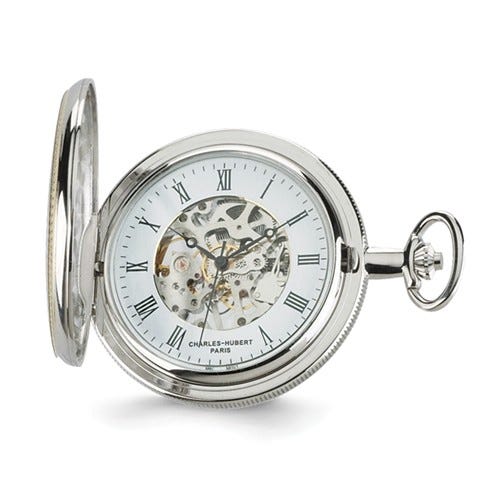 Charles Hubert Photo Two Tone Pocket Watch