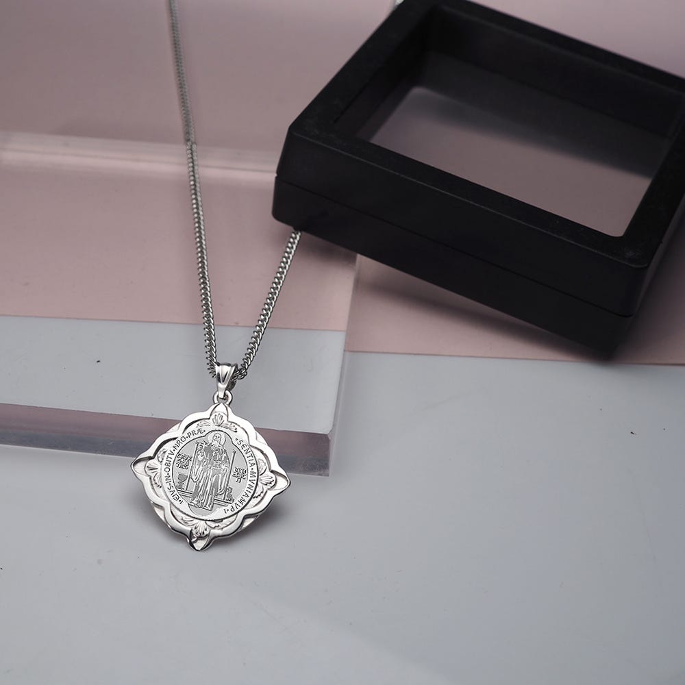 Saint Benedict Jubilee Cathedral Round Religious Medal  "EXCLUSIVE"