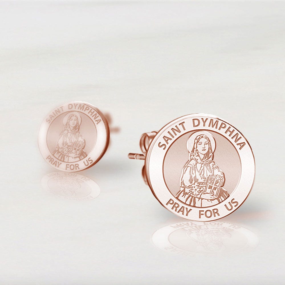 Pair of Saint Dymphna Earrings