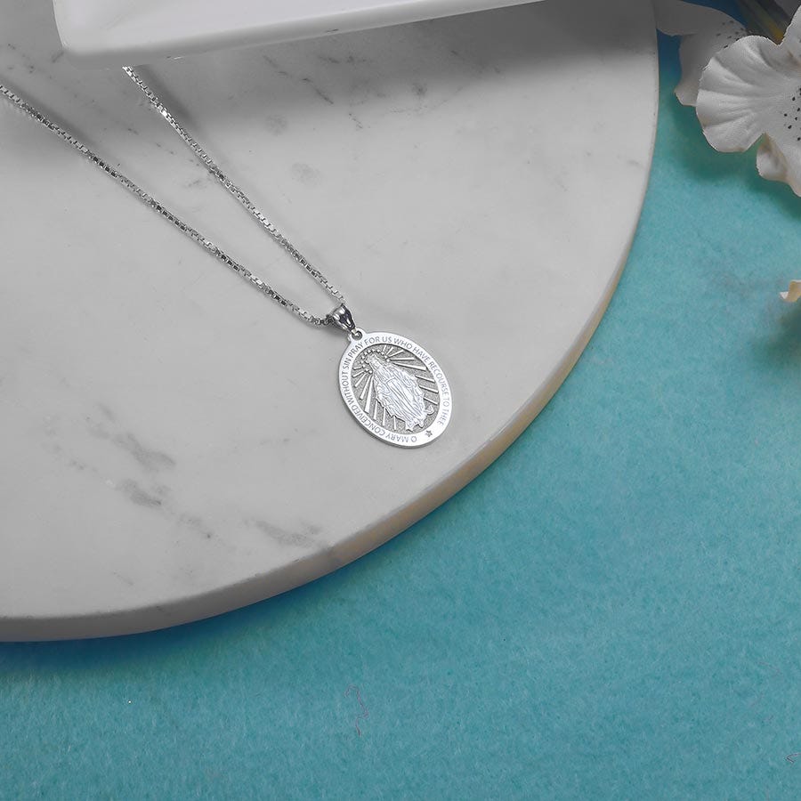 Miraculous Medal "EXCLUSIVE" Oval Pendant