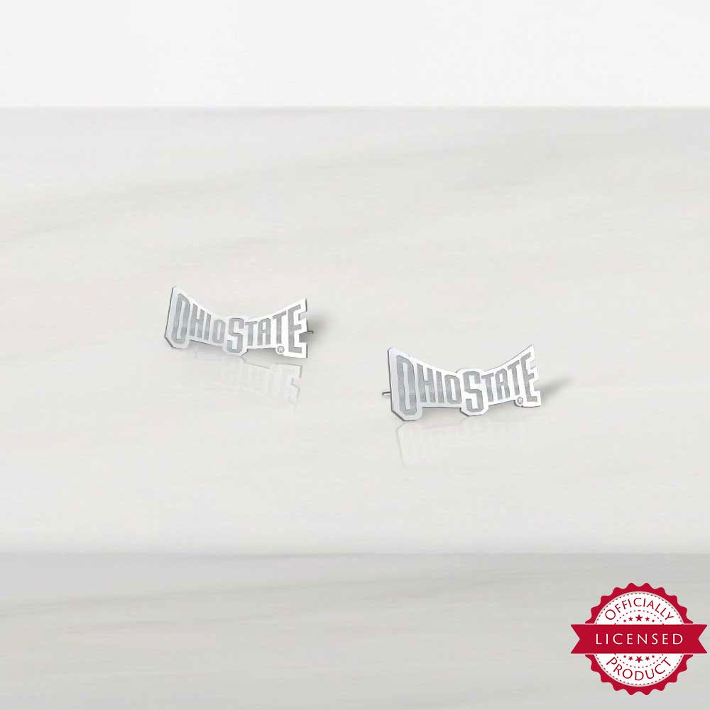 Pair Of Ohio State Banner Earrings