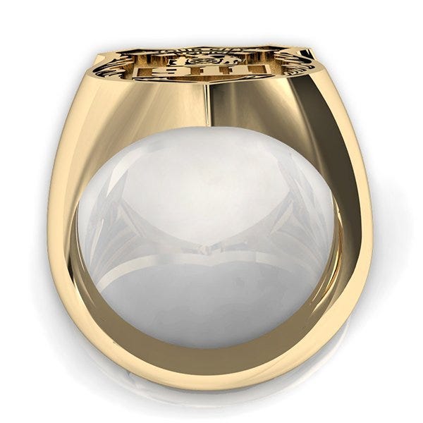 Personalized Police Badge Ring