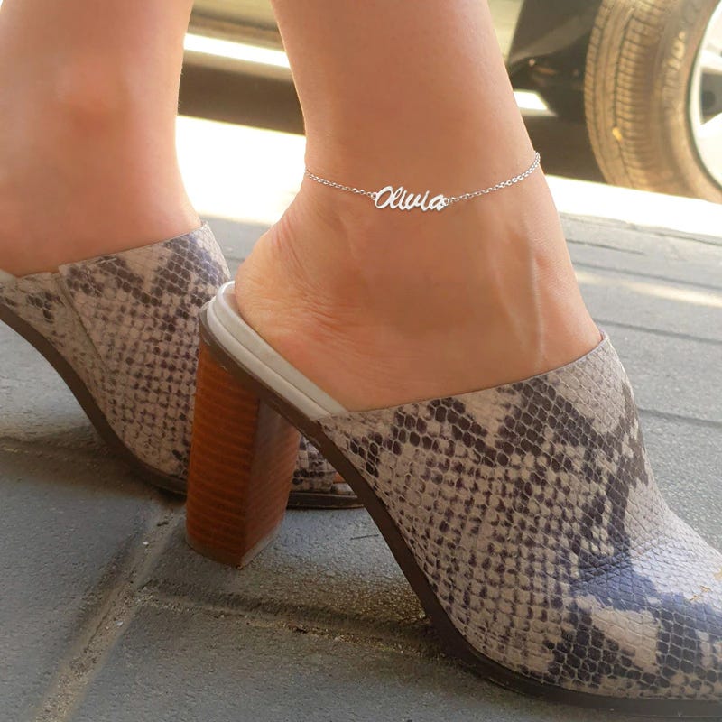 Exclusive Personalized Name Anklet / Ankle Bracelet
