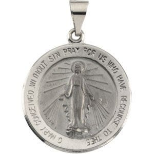 HOLLOW ROUND MIRACULOUS MEDAL
