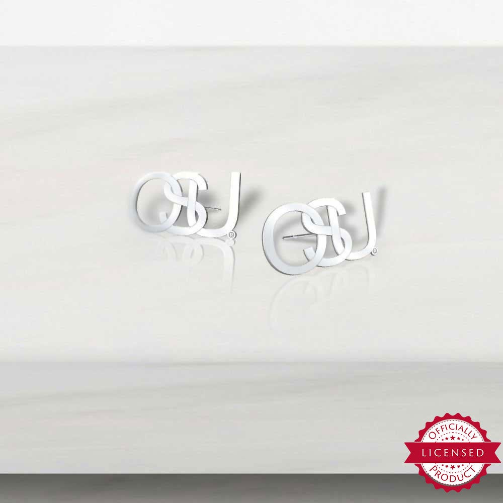 Pair Of Intertwined OSU Earrings