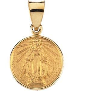 18k Yellow Gold Miraculous Medal