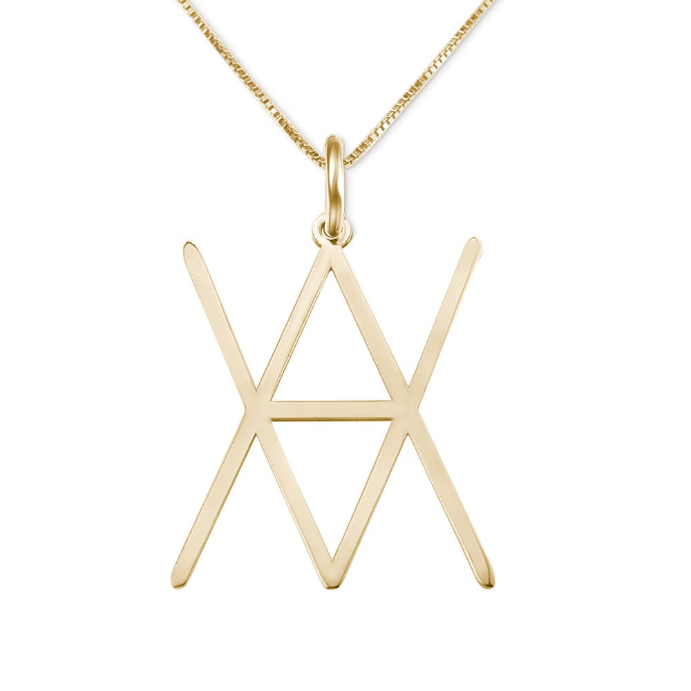 Geometrical Name Necklace
