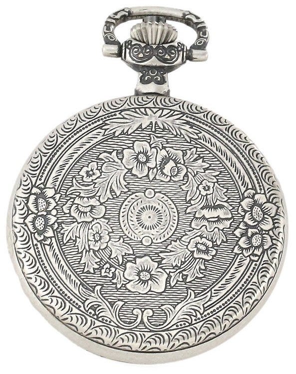 Charles-Hubert Paris Antique Chrome Finish Hunter Case Mechanical Pocket Watch