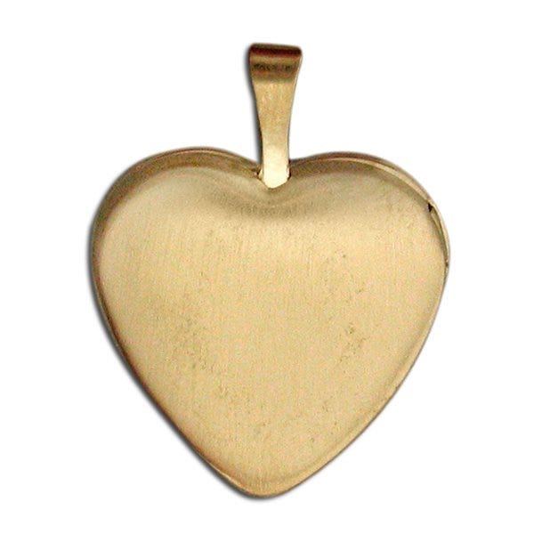 14k Gold Filled Small Heart Photo Locket - 2/3 inch x 2/3 inch