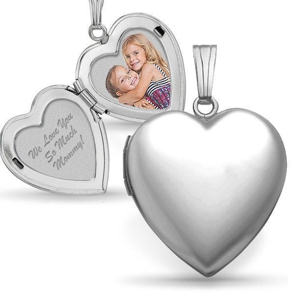 Sterling Silver "Sweetheart" Heart Photo Locket