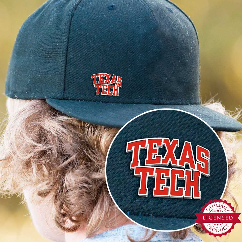 Texas Tech Color Enamel Block Pin