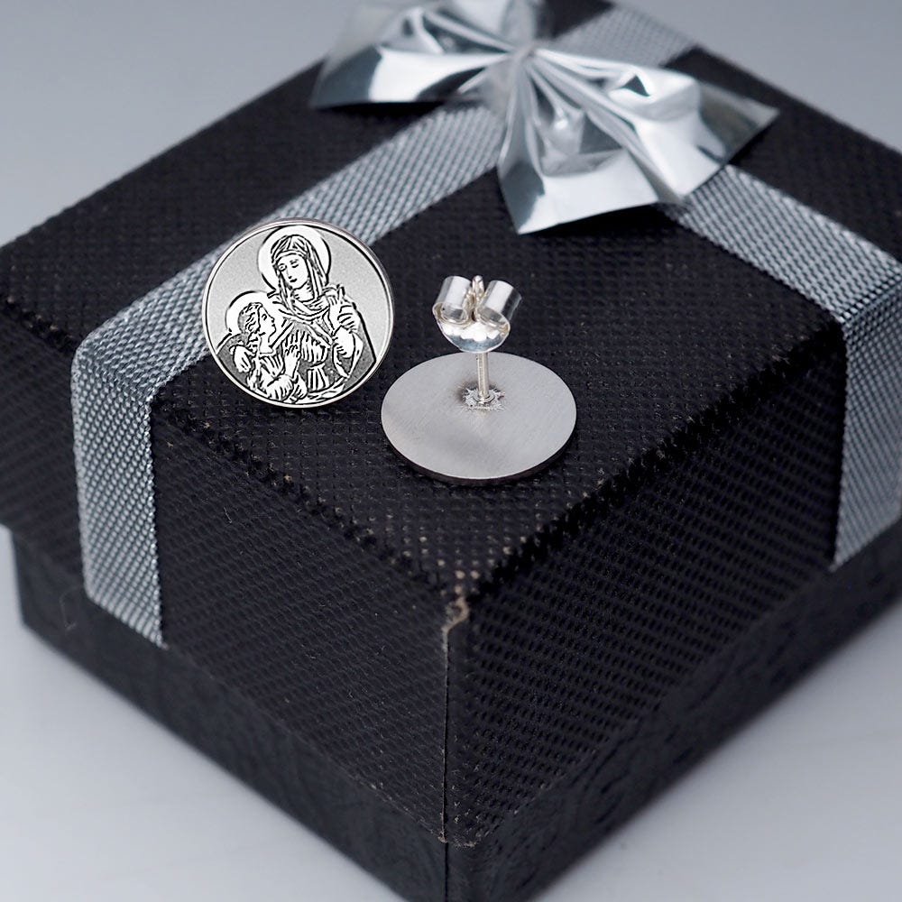 Pair of Saint Anne Stud Earrings