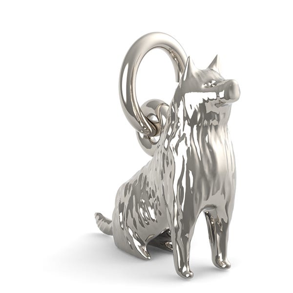 Sitting Terrier Dog Charm