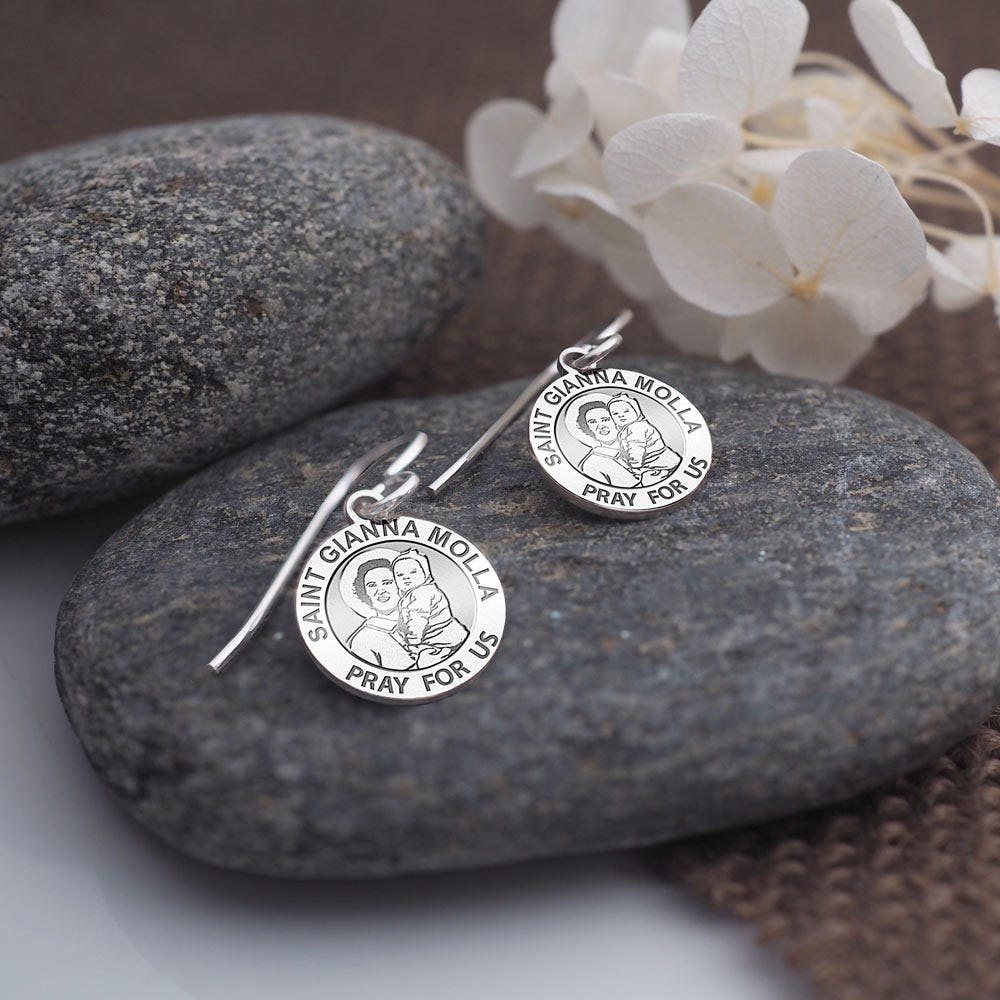 Saint Gianna Beretta Molla Earrings "EXCLUSIVE"