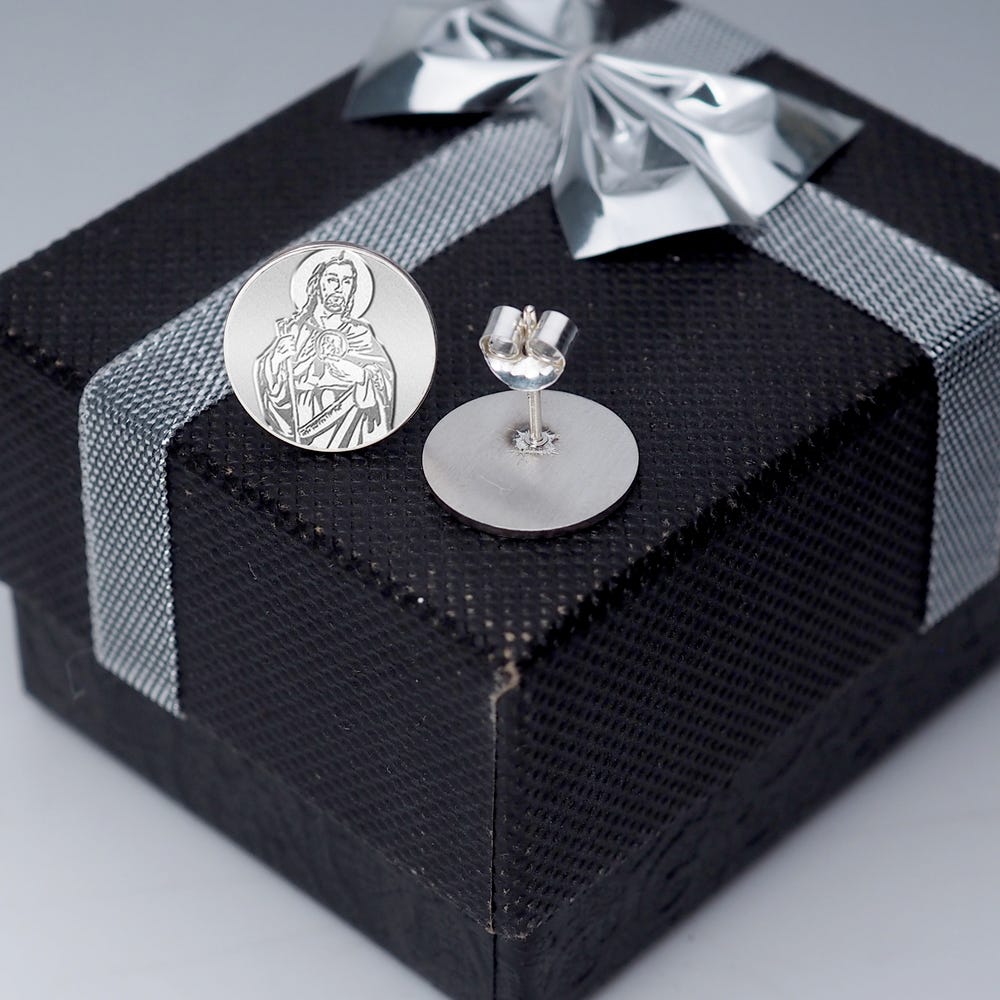 Pair of Saint Jude Stud Earrings