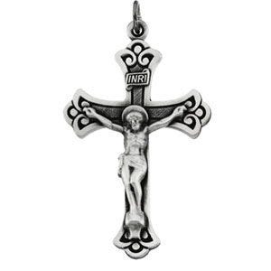 TWO TONE CRUCIFIX PENDANT