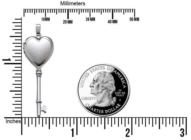 Sterling Silver Small Heart Photo Locket