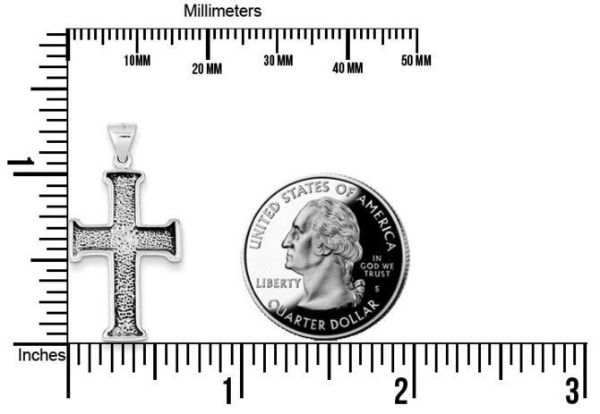 Sterling Silver Antiqued Cross Pendant