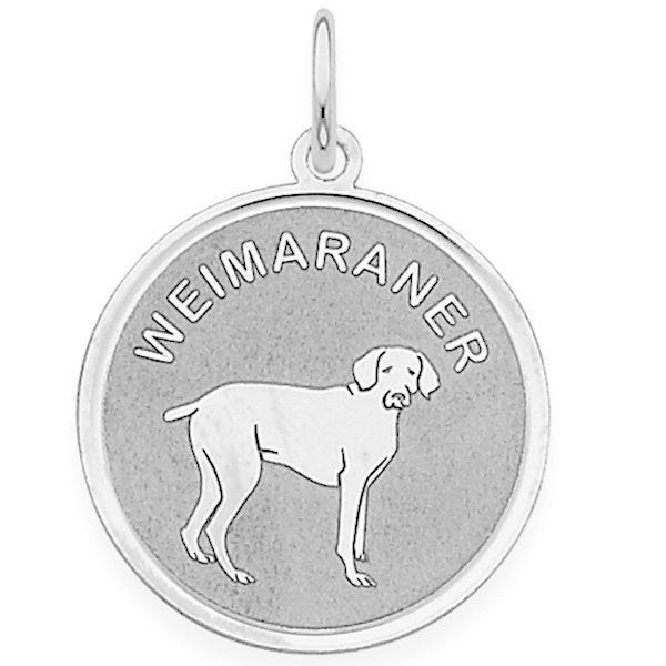 Weimaraner Disc Charm or Pendant