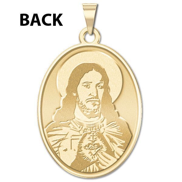 Scapular Religious Medal  OVAL "EXCLUSIVE Color"