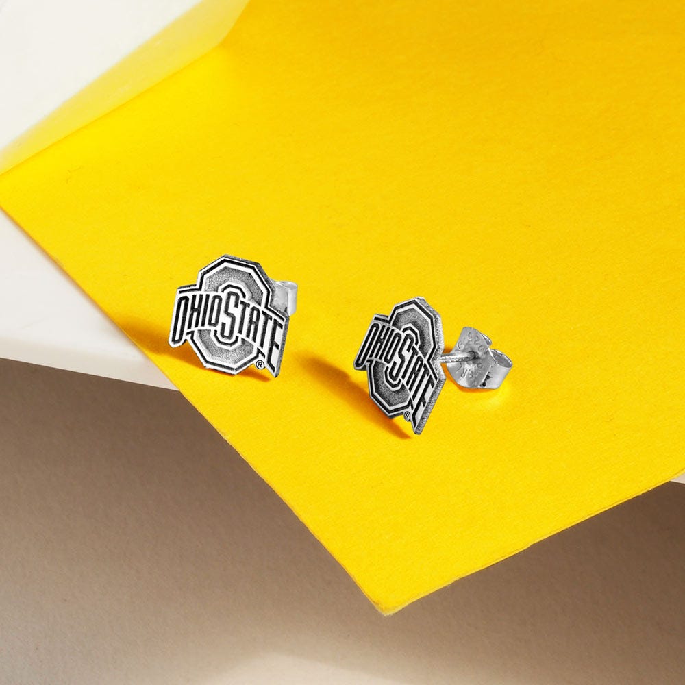 Pair Of Ohio State Logo Earrings