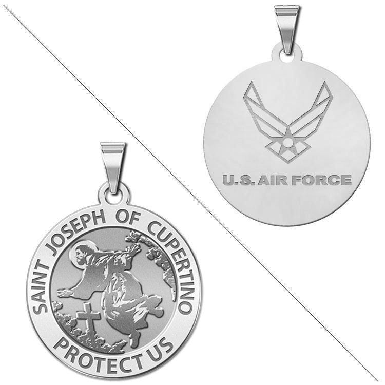 Saint Joseph of Cupertino Doubledside AIR FORCE Religious Medal "EXCLUSIVE"