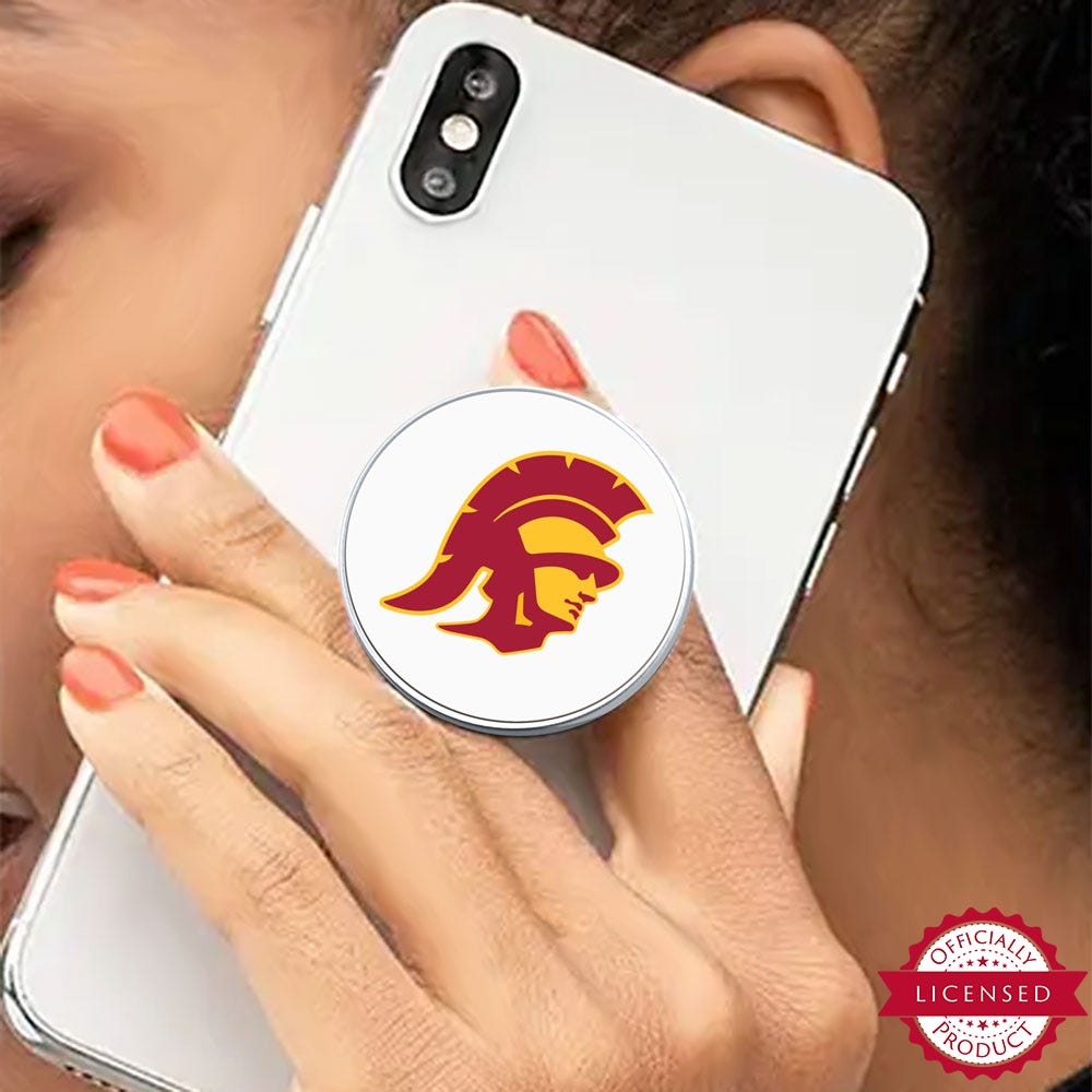 USC Trojan Head Phone Grip