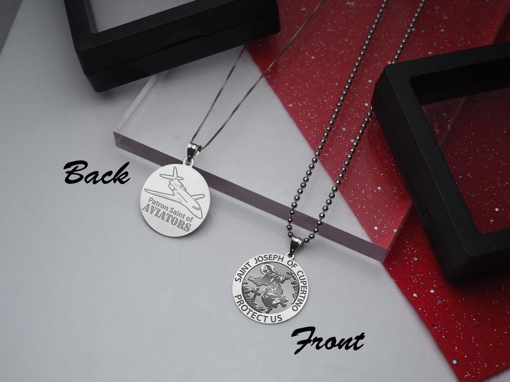 Saint Joseph of Cupertino Aviator  Religious Medal "EXCLUSIVE"