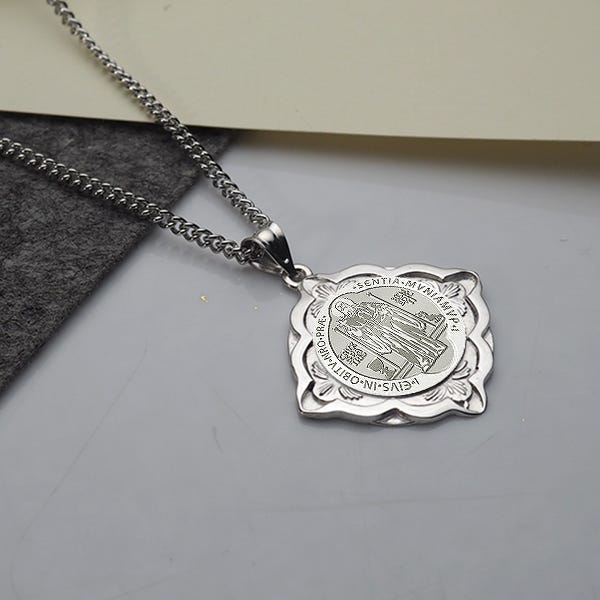 Saint Benedict Jubilee Cathedral Round Religious Medal  "EXCLUSIVE"