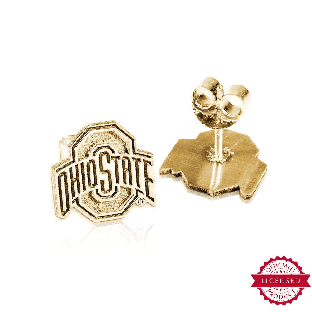 Pair Of Ohio State Logo Earrings